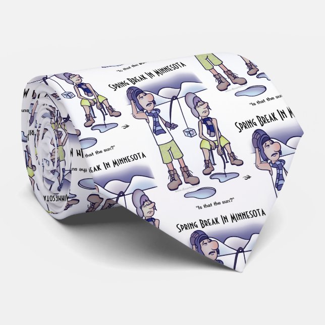 Spring Break Necktie Krawatte (Gerollt)