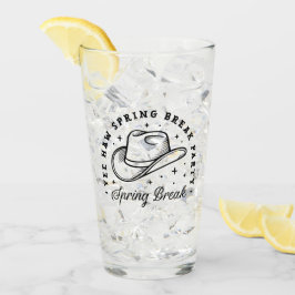 Spring Break Party Cowboy Hut Western Ästhetik Glas