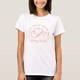 Spring Break Party Cowgirl Thema T-Shirt