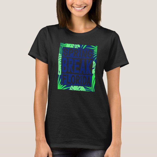 Spring Break Senior Class Student School Trip Flor T-Shirt (Vorderseite)