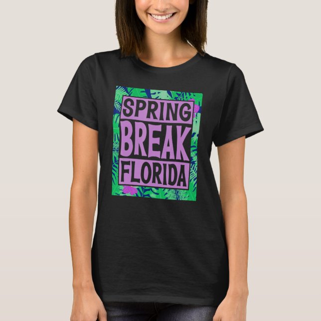Spring Break Senior Class Student School Trip Flor T-Shirt (Vorderseite)