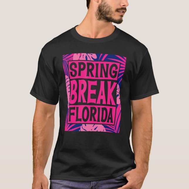 Spring Break Senior Class Student School Trip Flor T-Shirt (Vorderseite)