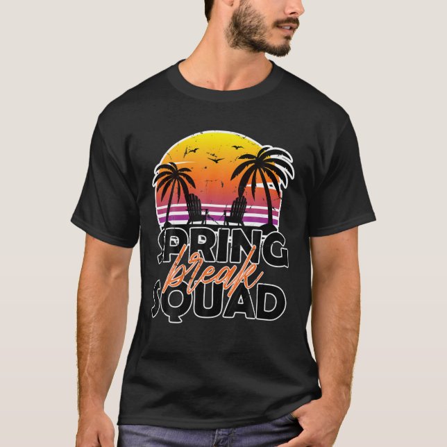 Spring Break Squad 2022 Retro Matching Group Vinta T-Shirt (Vorderseite)