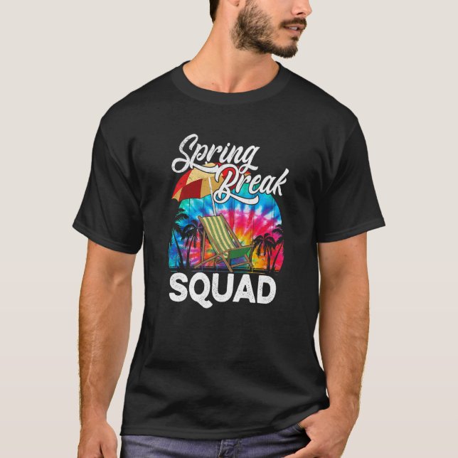 Spring Break Squad 2022 Retro Spring Break Teacher T-Shirt (Vorderseite)