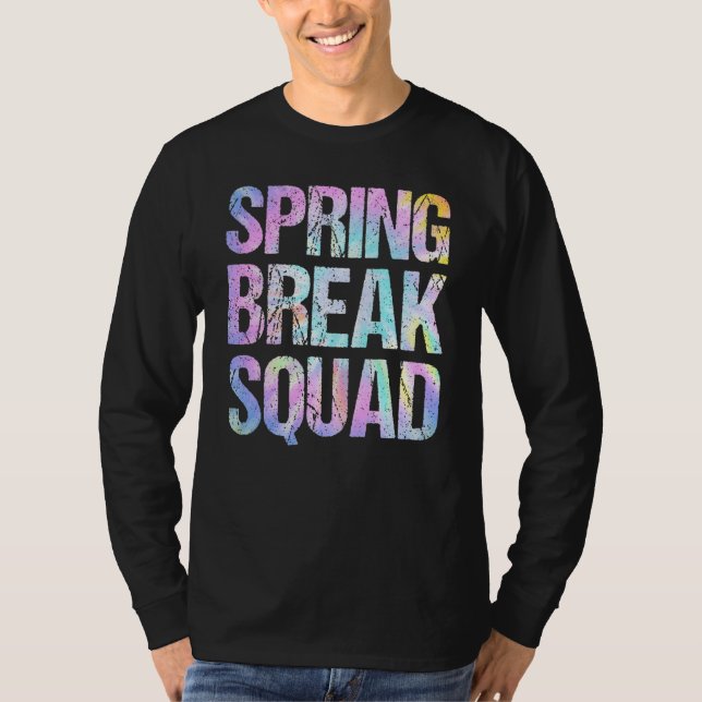 Spring Break Squad Matching Group Farbenfrohe Gefä T-Shirt (Vorderseite)