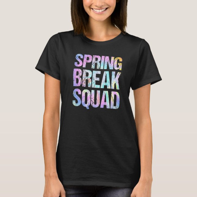 Spring Break Squad Matching Group Farbenfrohe Gefä T-Shirt (Vorderseite)