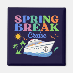 Spring Break Vacation Men's Basic T - Shirt Magnet