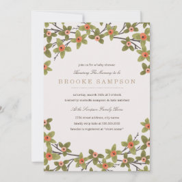 Spring Buds Baby Dusche Einladung