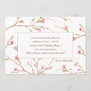 Spring Buds Wedding Request Card Einladung