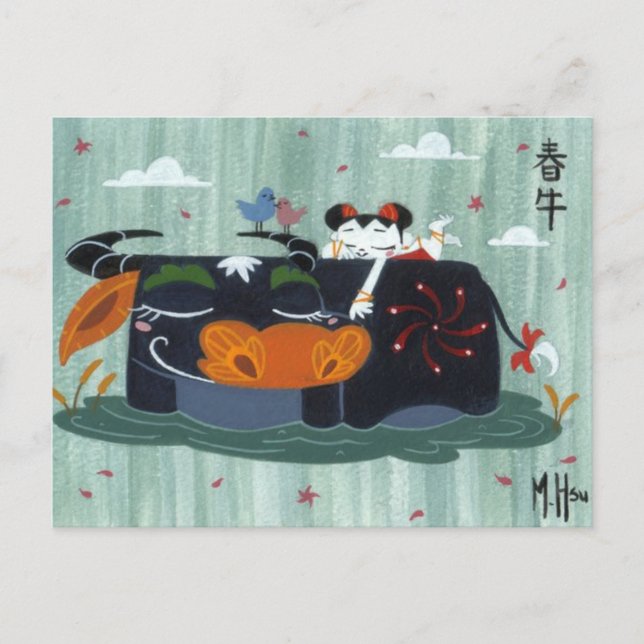 Spring Buffalo Postkarte (Vorderseite)