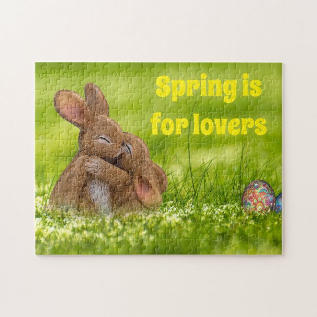 Spring Bunny Lovers (Horizontal)