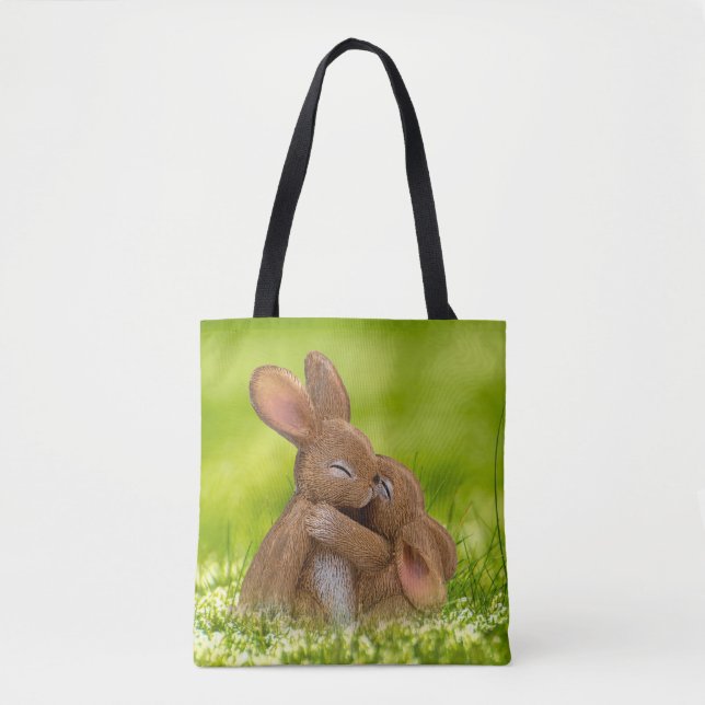Spring Bunny Lovers Tasche (Vorderseite)