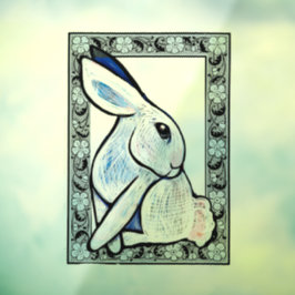 Spring Bunny Rabbit Ostara Fensteraufkleber