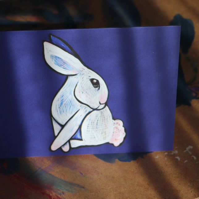 Spring Bunny Rabbit Ostara Karte (Von Creator hochgeladen)