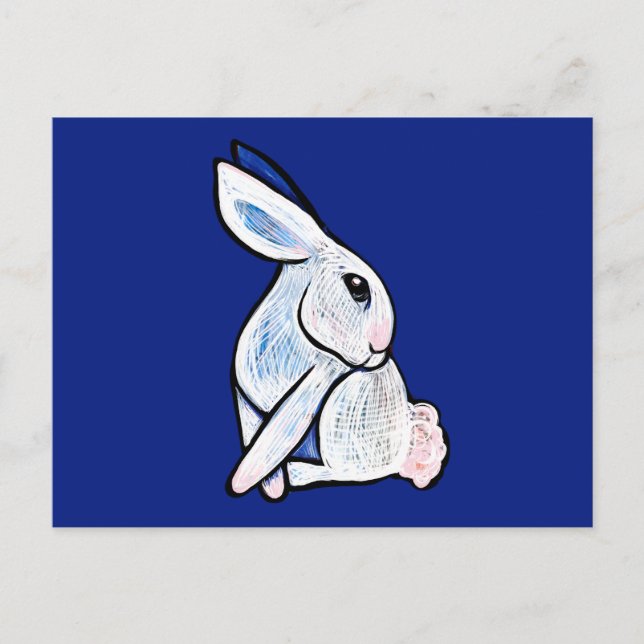 Spring Bunny Rabbit Ostara Postkarte (Vorderseite)