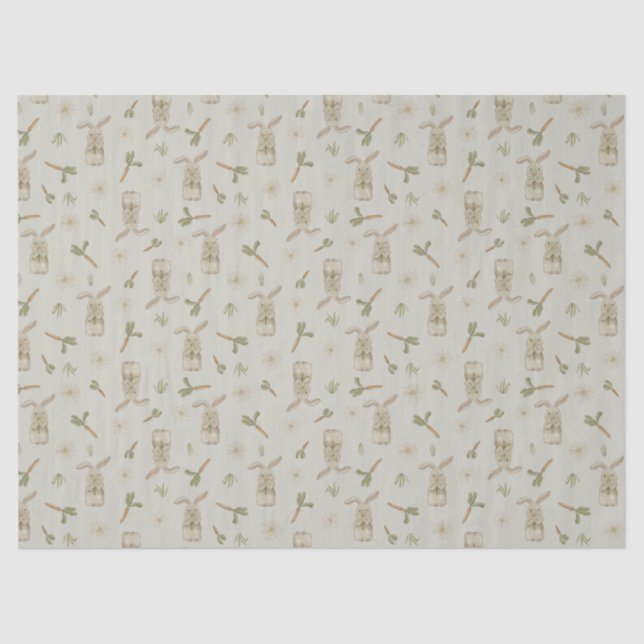 Spring Bunny Tissue Paper Seidenpapier (Vorderseite)