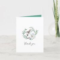 Spring Bunny Watercolor Danke Karte
