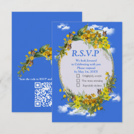 Spring Buttercup Blume RSVP Karte