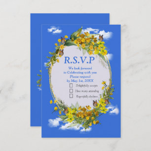 Spring Buttercup Blume RSVP Karte