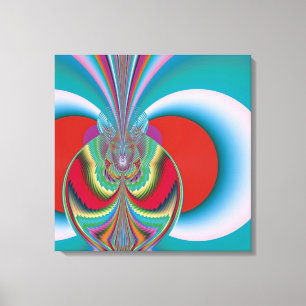 Spring Butterfly Abstrakte Kunst Leinwanddruck