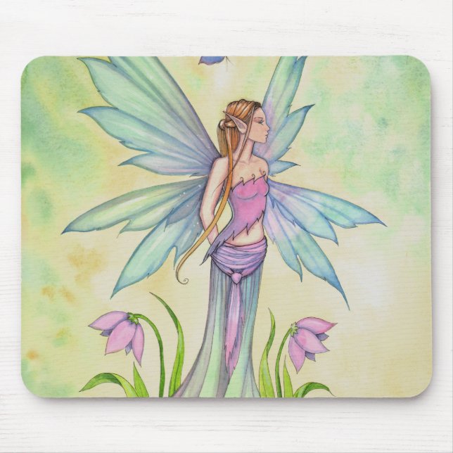 Spring Butterfly Faiasy Fantasy Art Mousepad (Vorne)