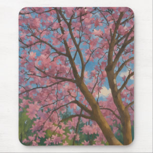 Spring Canopy - Blossom Tree & Blue Sky Malerei Mousepad
