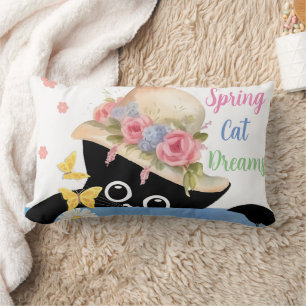 Spring Cat Dreams Lendenkissen