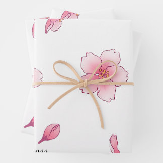 Spring Cherry Blossom Geschenkpapier Set