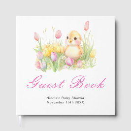 Spring Chick Baby Shower Guest Book Gästebuch
