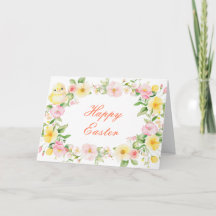 Spring Chick Floral Oaster Card