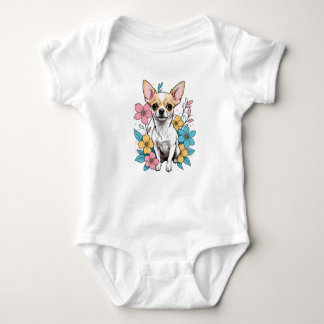 Spring Chihuahua Baby Strampler