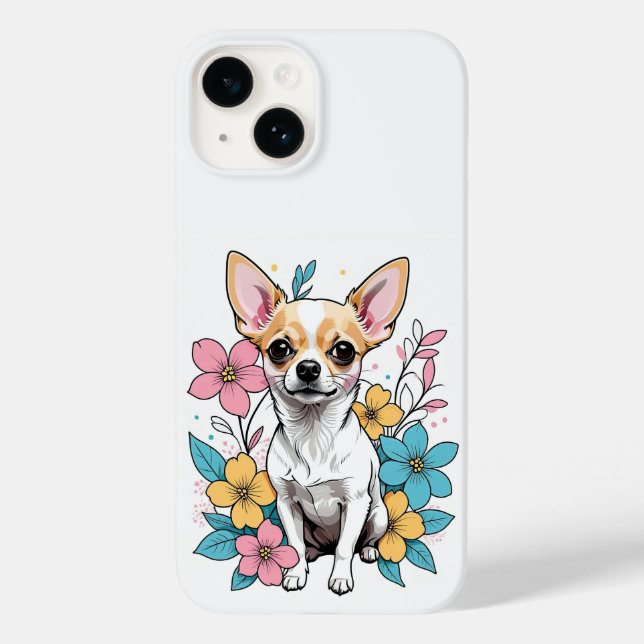 Spring Chihuahua Case-Mate iPhone 14 Hülle (Rückseite)