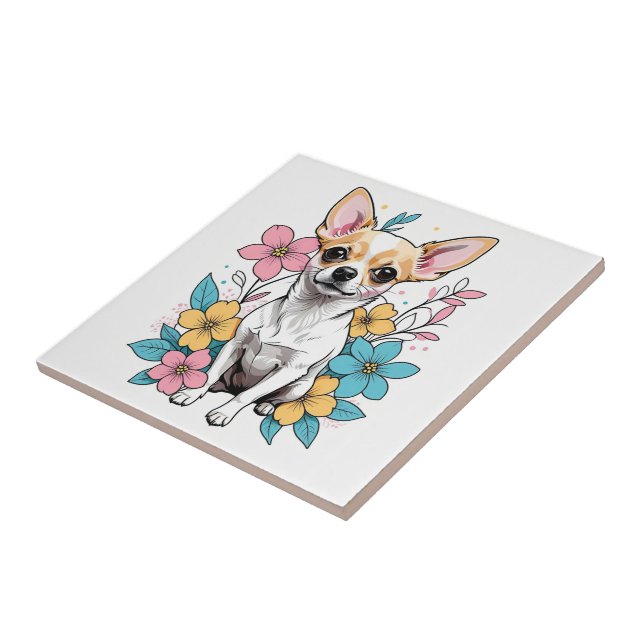 Spring Chihuahua Fliese (Seite)