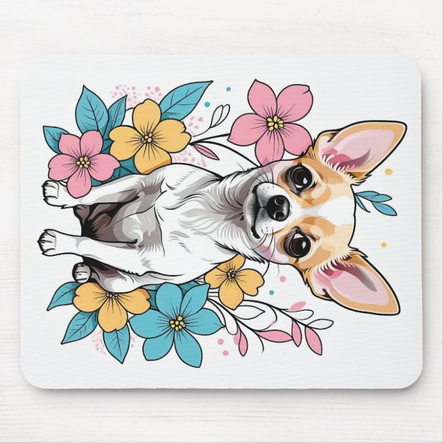 Spring Chihuahua Mousepad (Vorne)