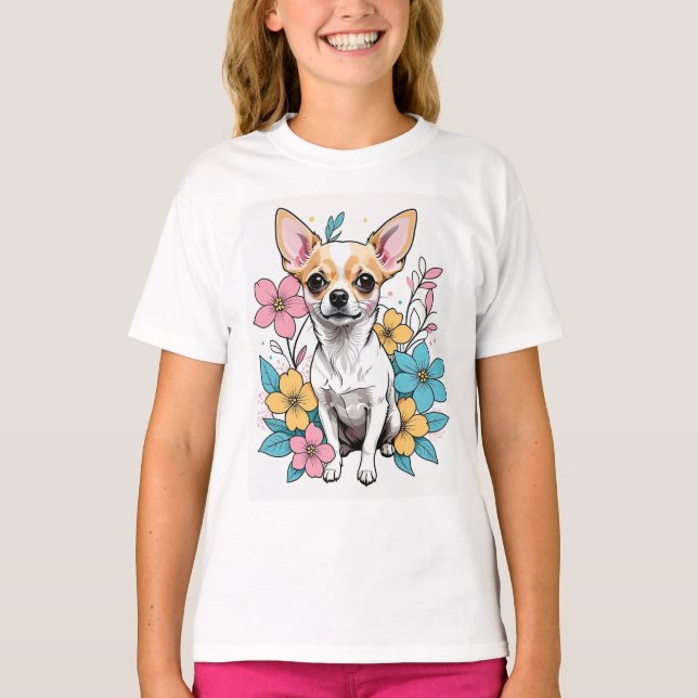 Spring Chihuahua T-Shirt (Vorderseite)