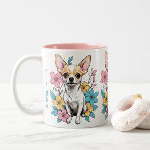 Spring Chihuahua Zweifarbige Tasse