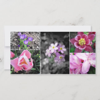 Spring Collage Fotokarte