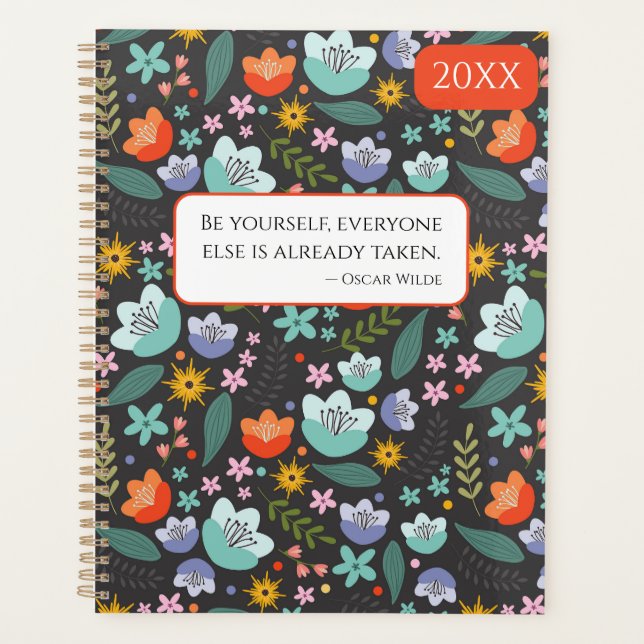 Spring Colorful Flowers 20XX Planner (Devant)