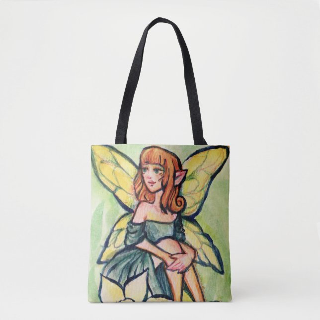 Spring Daffodil Fairy Tasche (Vorderseite)