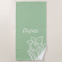 Spring Daffodil Strandtuch