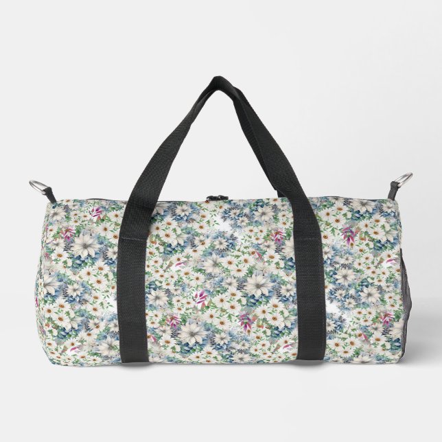 Spring Daisy floral Design Accessory Pouch Duffle Bag (Vorderseite)