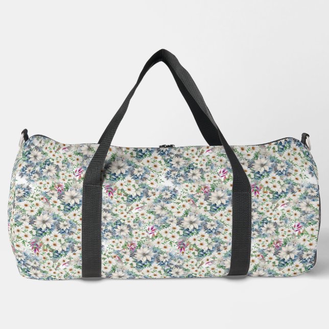 Spring Daisy floral Design Accessory Pouch Duffle Bag (Vorderseite)