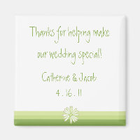 Spring Daisy Gastgeschenk Hochzeit Magnet