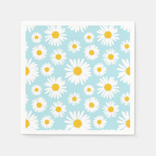 Spring Daisy Napkins Baby Dusche Napkin anpassen Serviette
