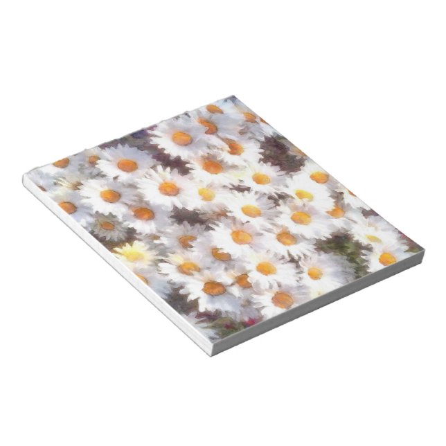 Spring Daisy Wildblume Watercolor Notizblock (angewinkelt)