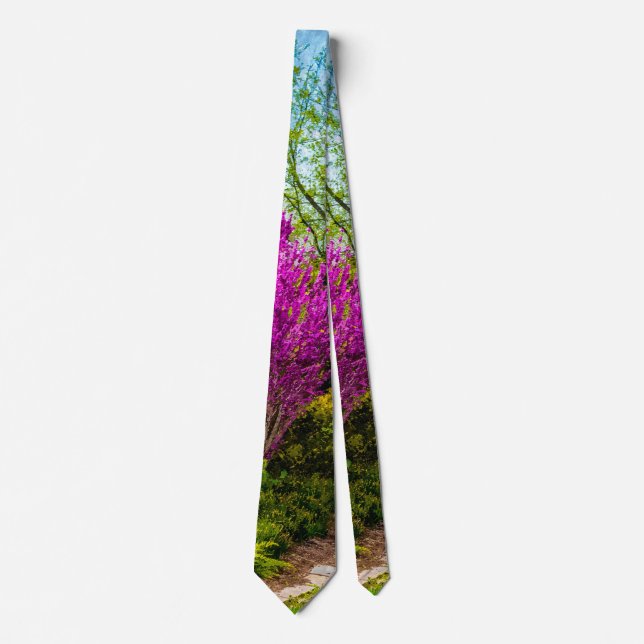 Spring Day Painterly Neck Tie Krawatte (Vorderseite)