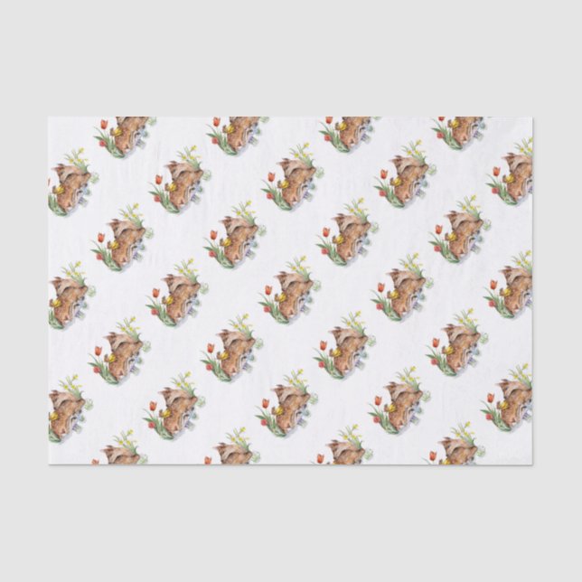 Spring Deer Seidenpapier (Vorderseite)