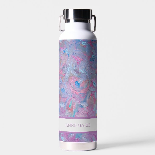 Spring Dream Floral Individuelle Name Wasser Flasc Trinkflasche (Vorne)