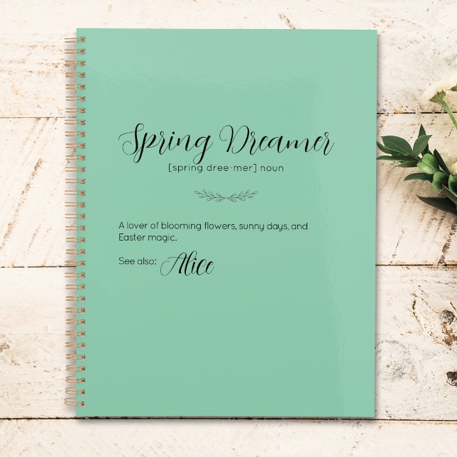 Spring Dreamer Personalisiert Osterplaner Planer (Spring Dreamer Personalized Easter Planner)