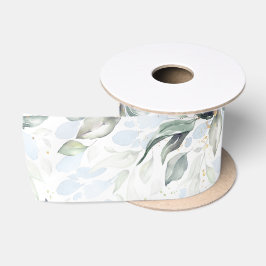 Spring Dusty Blue Greenerenerity Foliage Elegantes Satinband